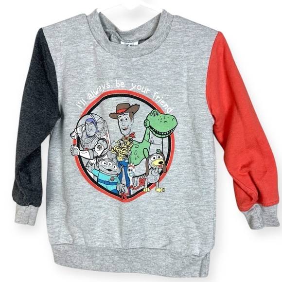 Toy Story Colorblock Pull Over Sweater 3T - Picture 1 of 6